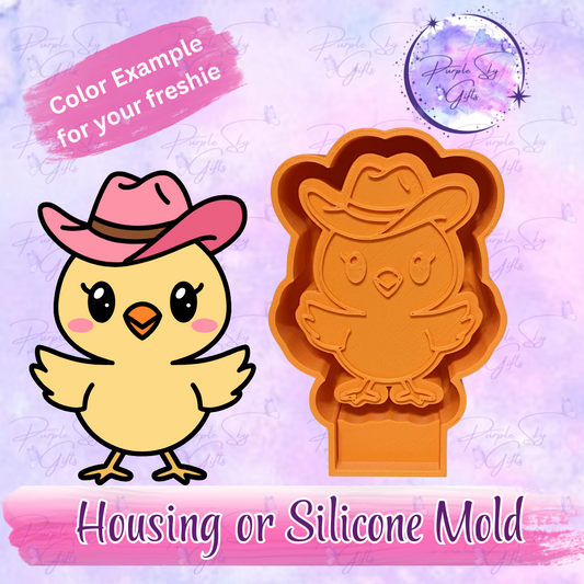 Cowboy Chick Freshie Housing or Silicone Mold