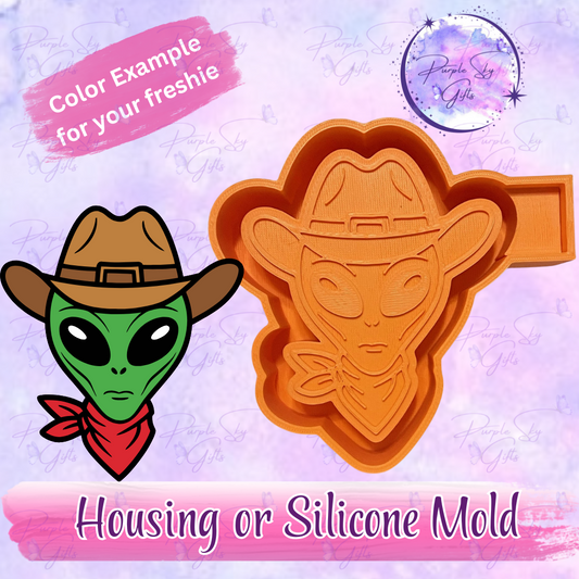 Alien Cowboy Mold Housing or Silicone Mold