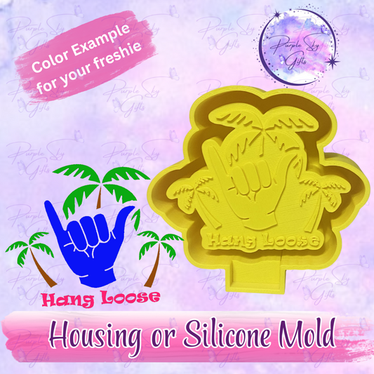 Hang Loose Palm Trees Freshie Housing or Silicone Mold