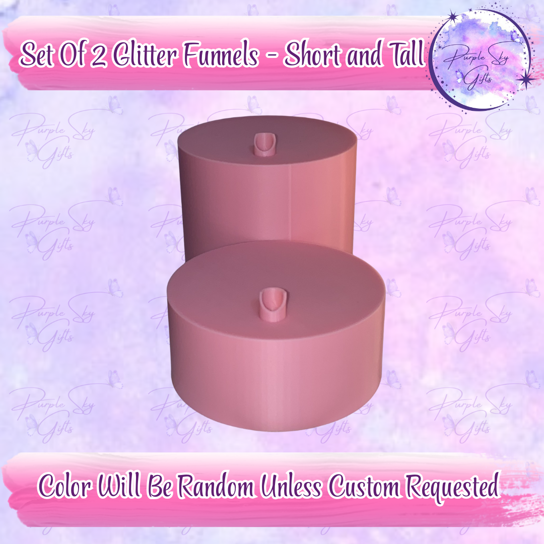 Set of Glitter Funnels Great Tool For Snow Globe Tumbler Making