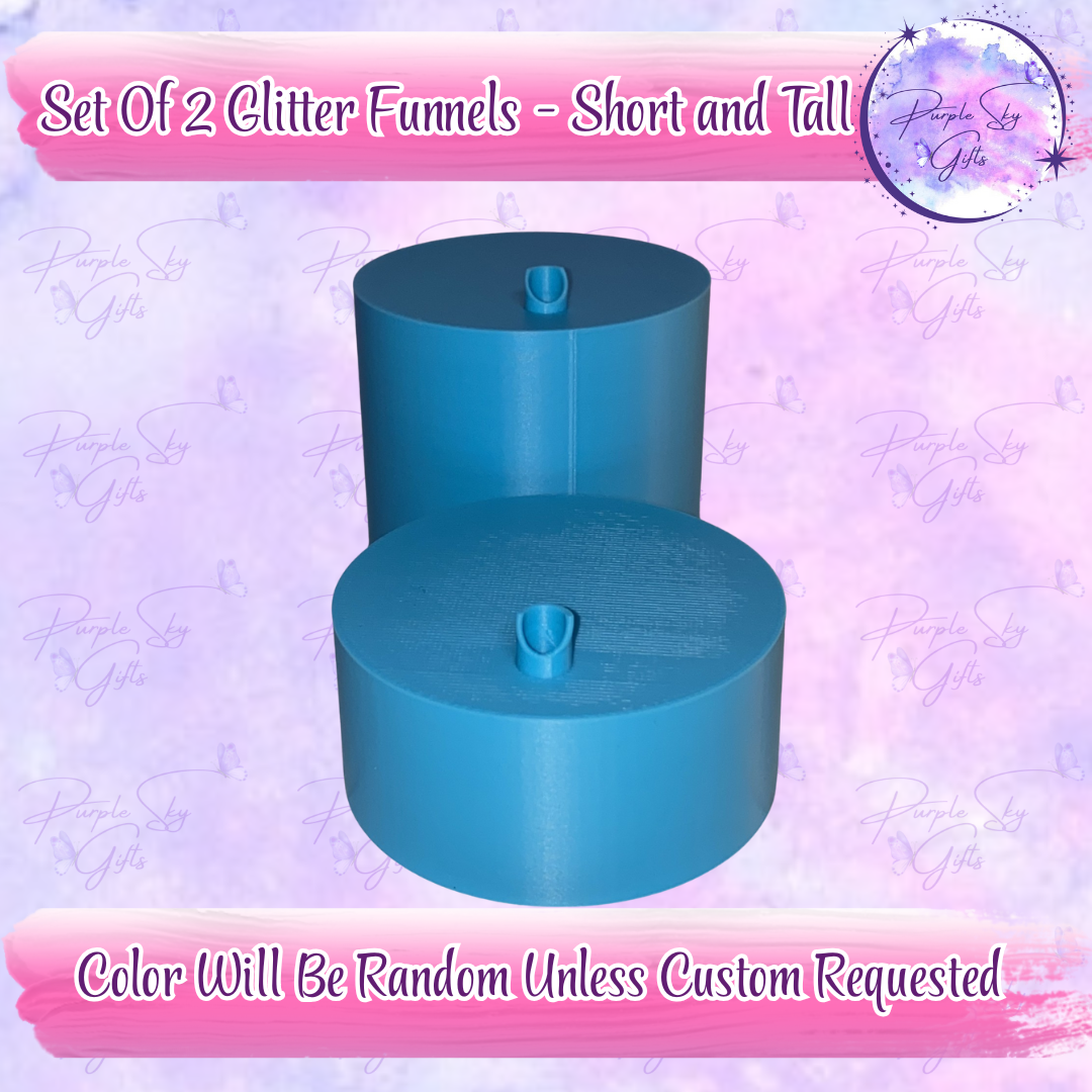 Set of Glitter Funnels Great Tool For Snow Globe Tumbler Making