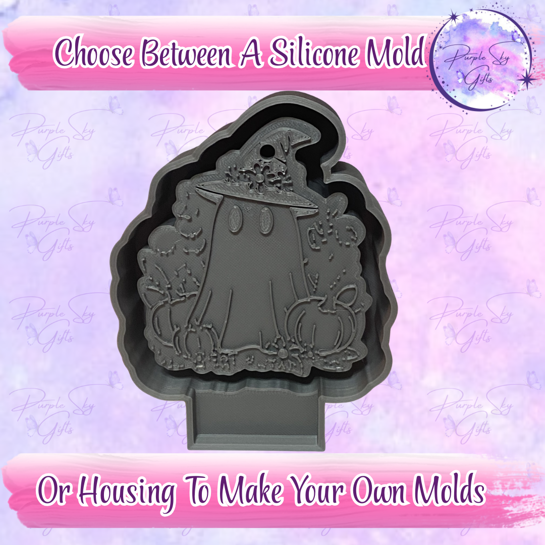 Ghost Witch Mold Housing or Silicone Mold