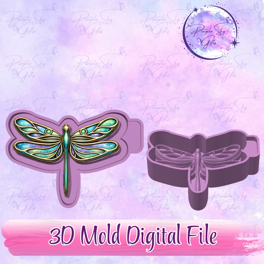 Dragonfly 3D Freshie Mold Housing STL Digital File