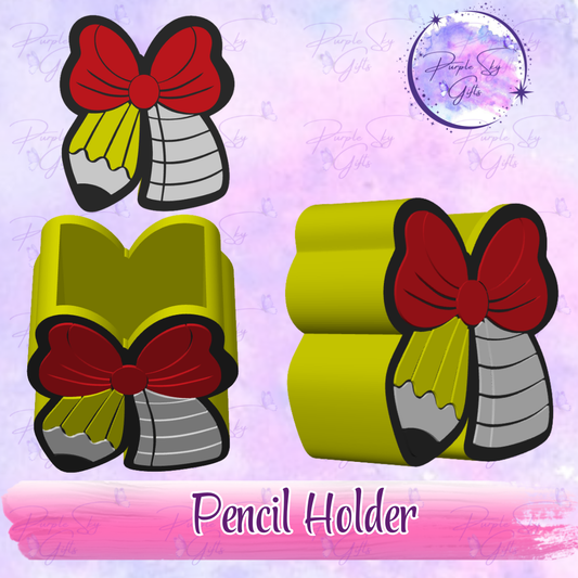 Teacher Round Pencil Bow Desk Pencil Holder - Desk Accessories