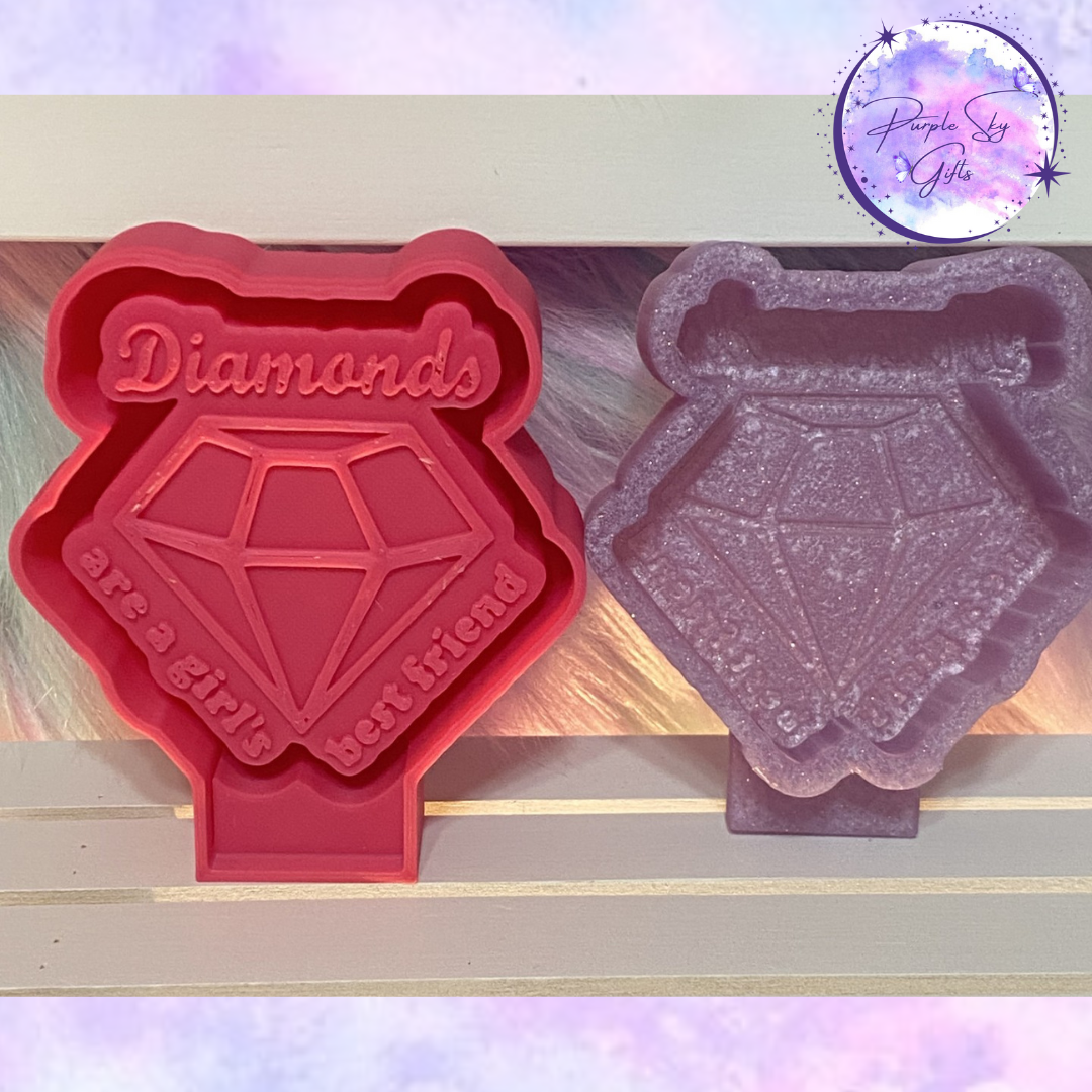Diamonds Are A Girl's Best Friend Mold Housing or Silicone Mold