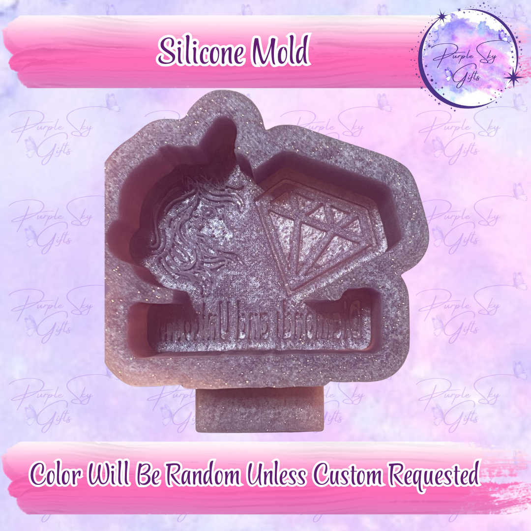 Diamonds and Unicorns Mold Housing or Silicone Mold