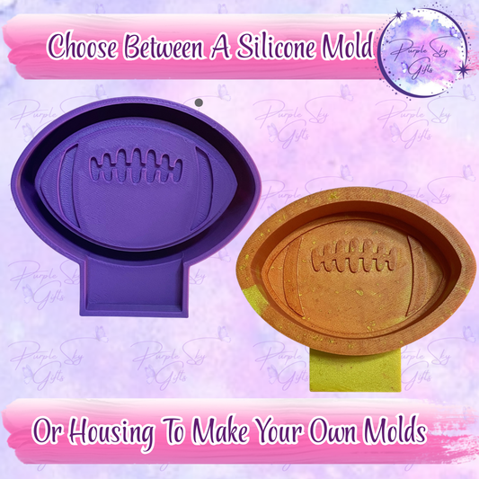 Football Freshie Mold Housing OR Silicone Mold