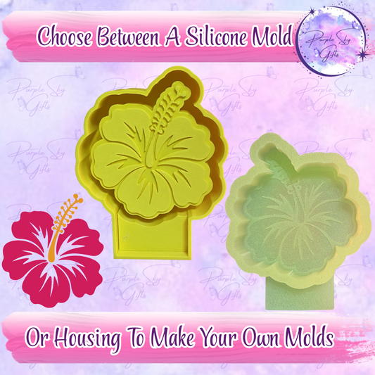 Hibiscus Flower Freshie Housing or Silicone Mold