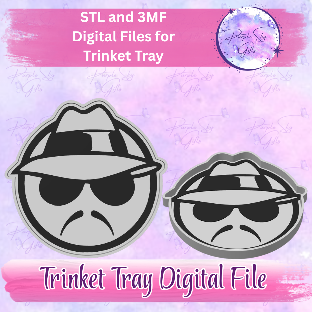 Lowrider Male Cholo Trinket Tray Digital STL and 3MF Files