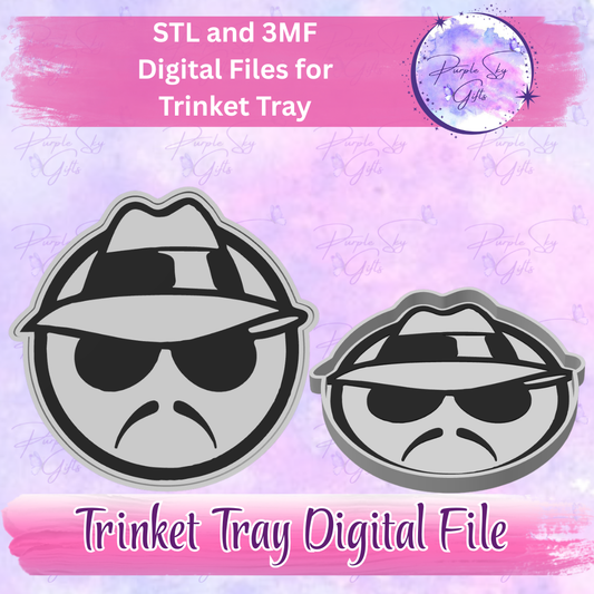 Lowrider Male Cholo Trinket Tray Digital STL and 3MF Files
