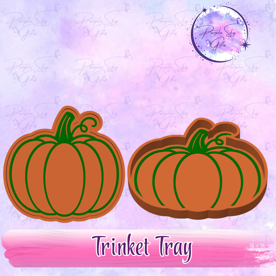 Pumpkin With Vine Trinket Tray
