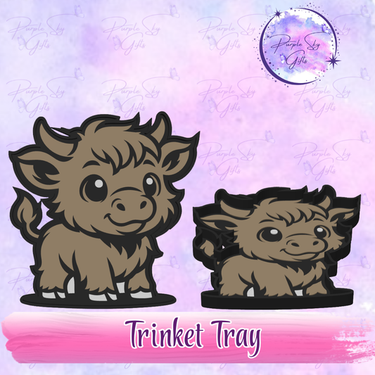 Baby Highland Cow Trinket Tray