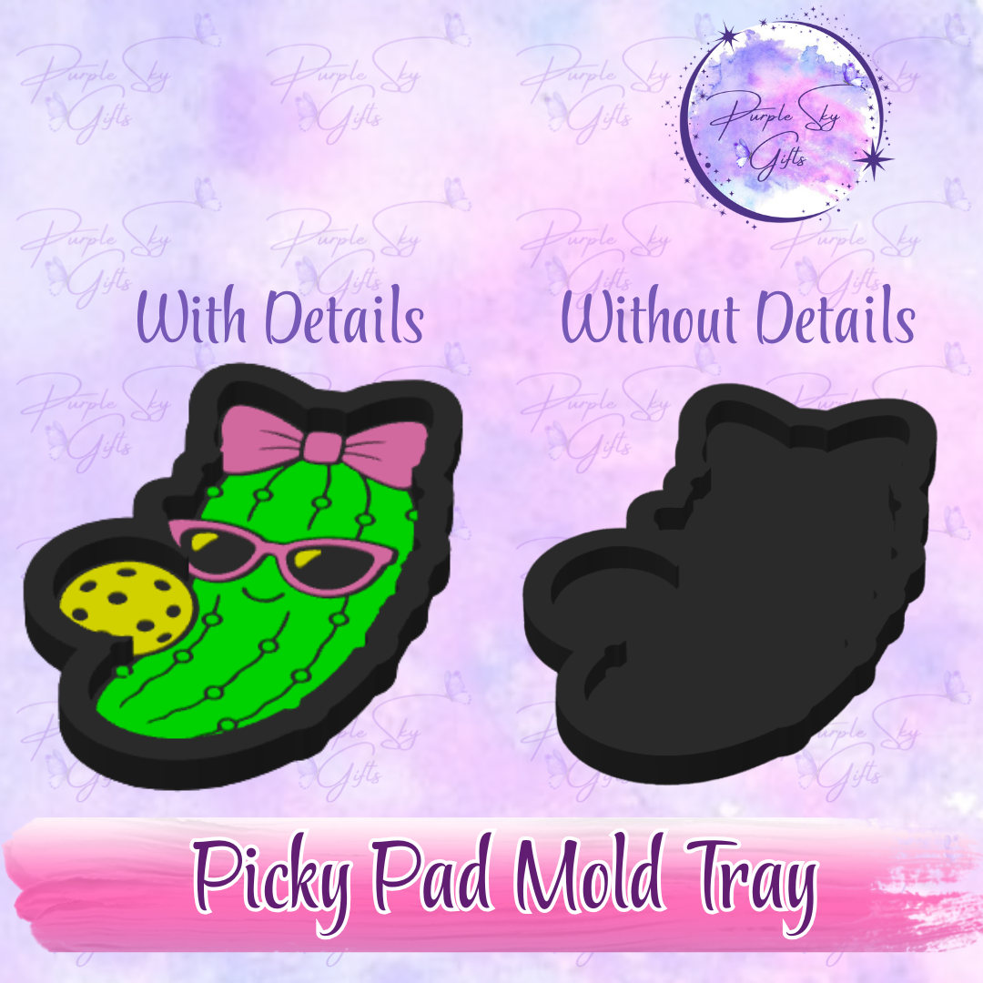 Pickleball Pickle Girl - Picky Pad Mold Tray