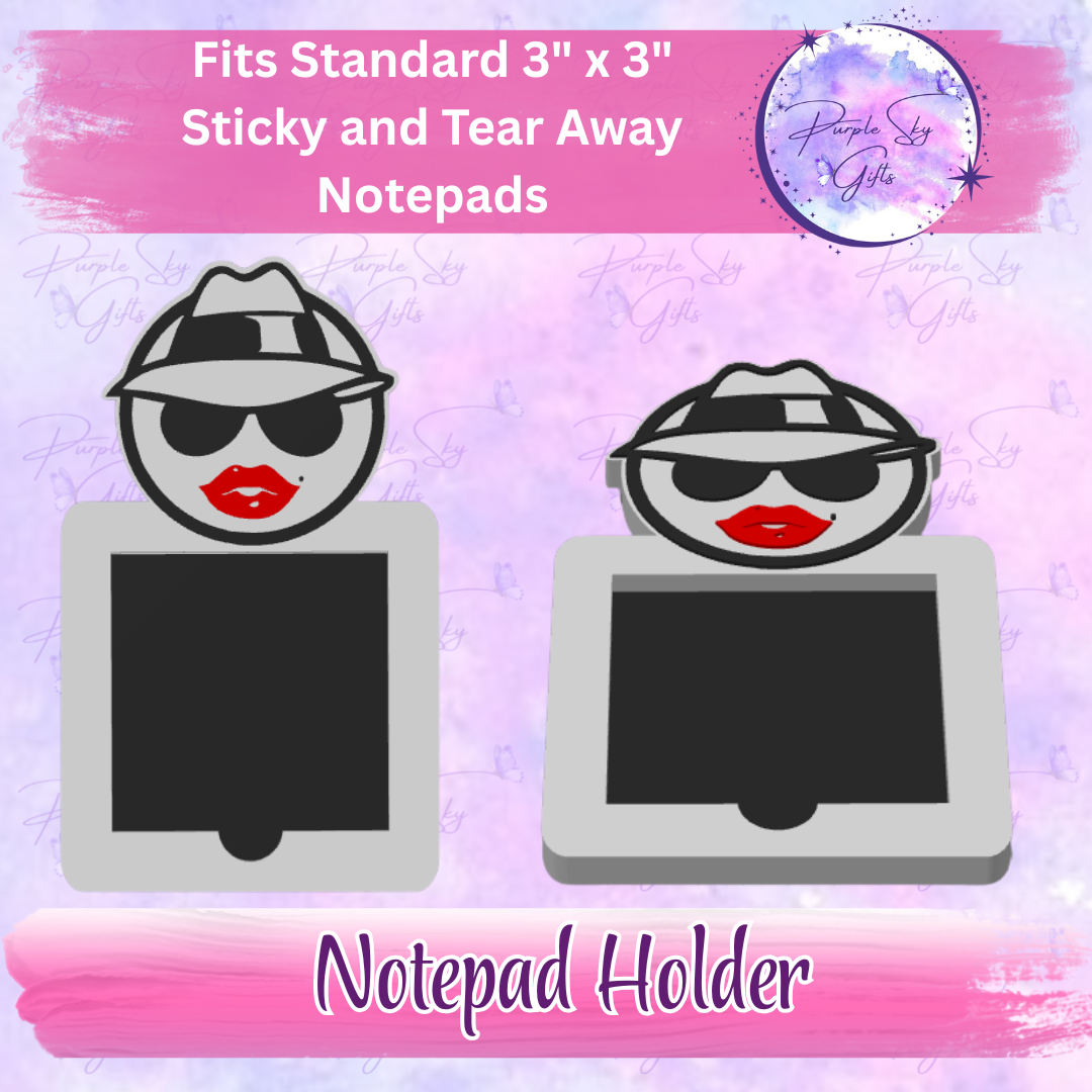 Lowrider Chola Woman 3"x3" Sticky/Tear Away Notes Notepad Holders