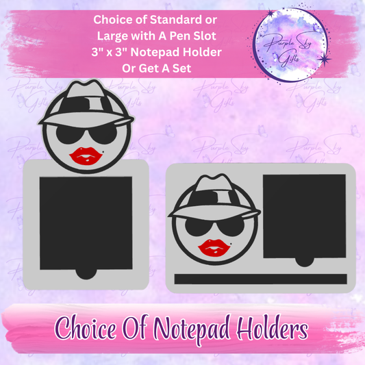 Lowrider Chola Woman 3"x3" Sticky/Tear Away Notes Notepad Holders