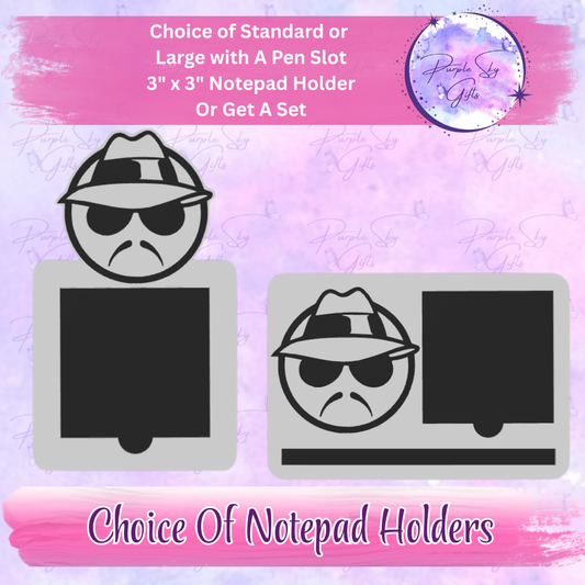 Lowrider Cholo Man 3"x3" Sticky/Tear Away Notes Notepad Holders