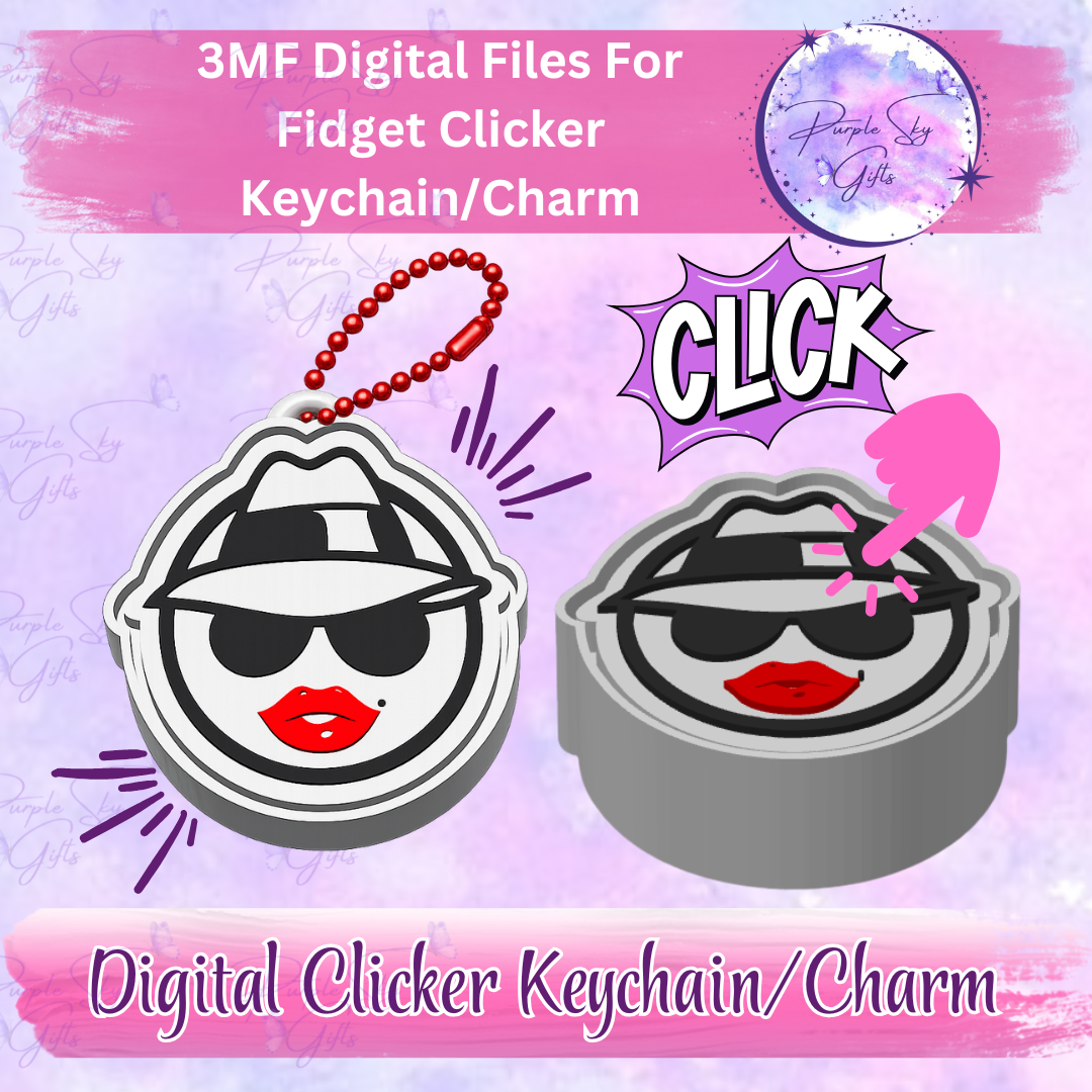 Lowrider Chola Woman Fidget Keyboard Clicker 3MF DIGITAL Files