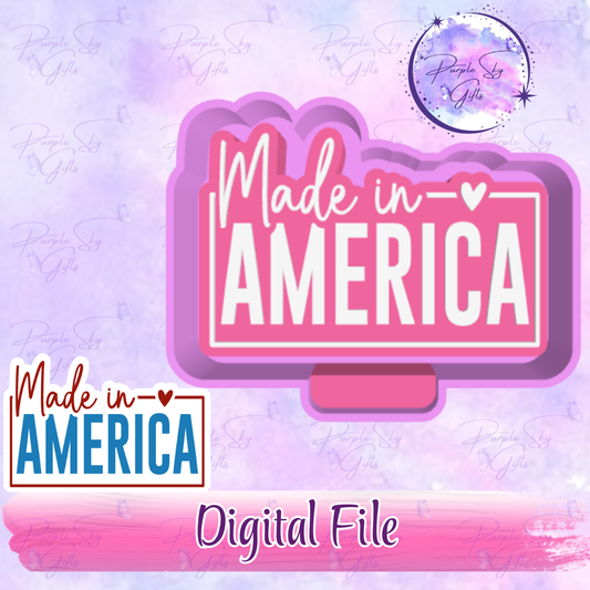 Made In America - 4th Of July - Mold Housing STL Digital File