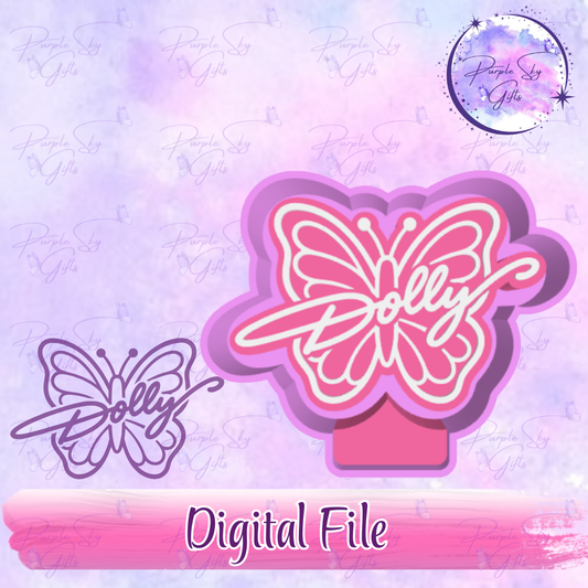 Dolly Butterfly Freshie Mold Housing STL Digital File