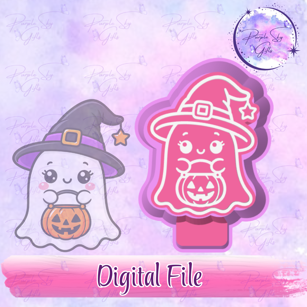 Witch Ghost Mold Housing STL Digital File