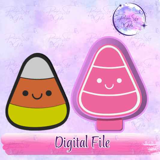Happy Candy Corn Mold Housing STL Digital File