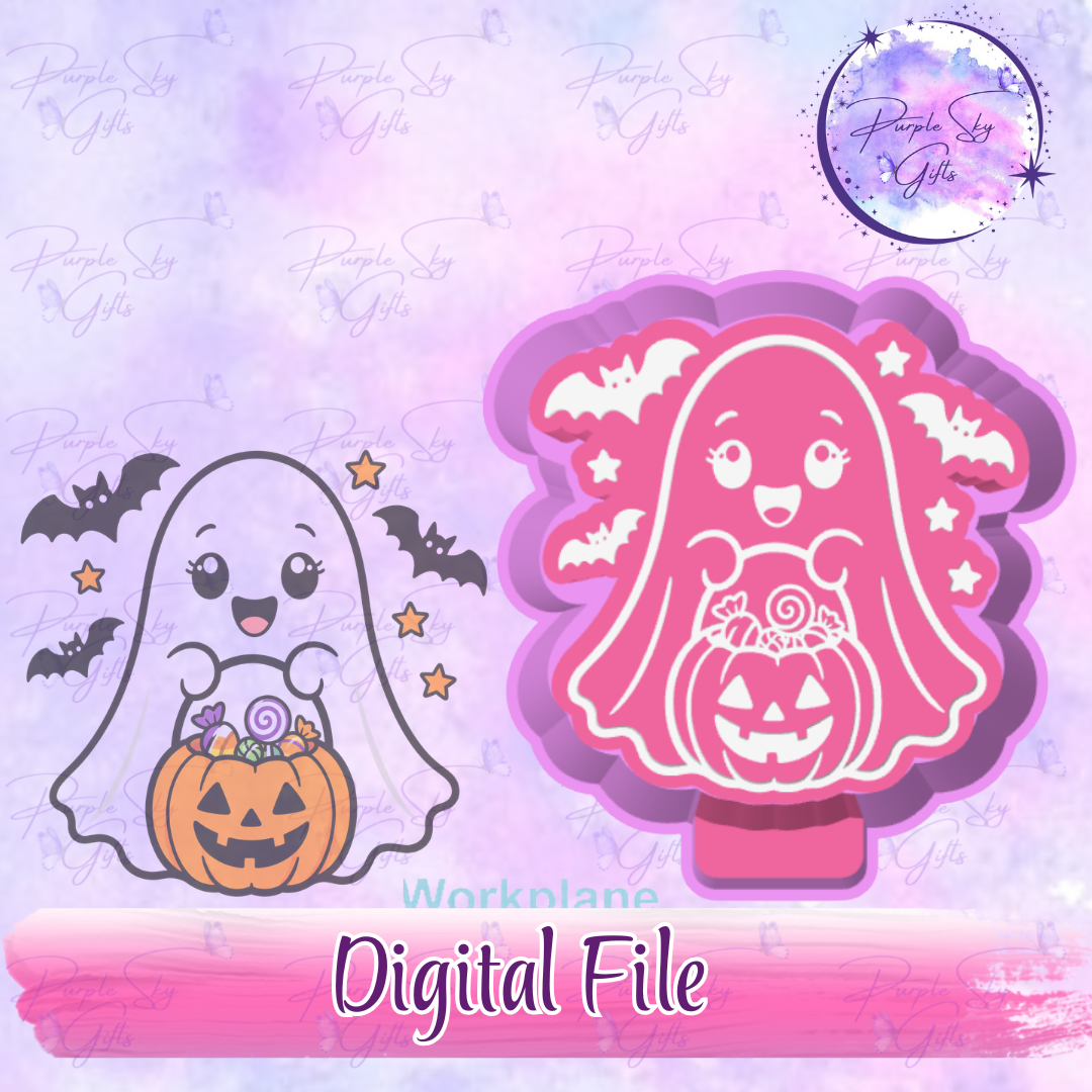 Trick Or Treat Ghost Mold Housing STL Digital File
