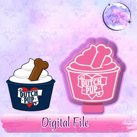 Dutch Pup Cup Mold Housing STL Digital File