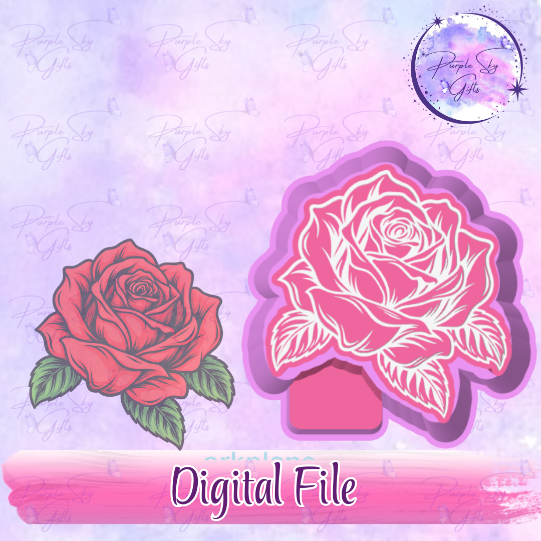 Rose Freshie Mold Housing STL Digital File