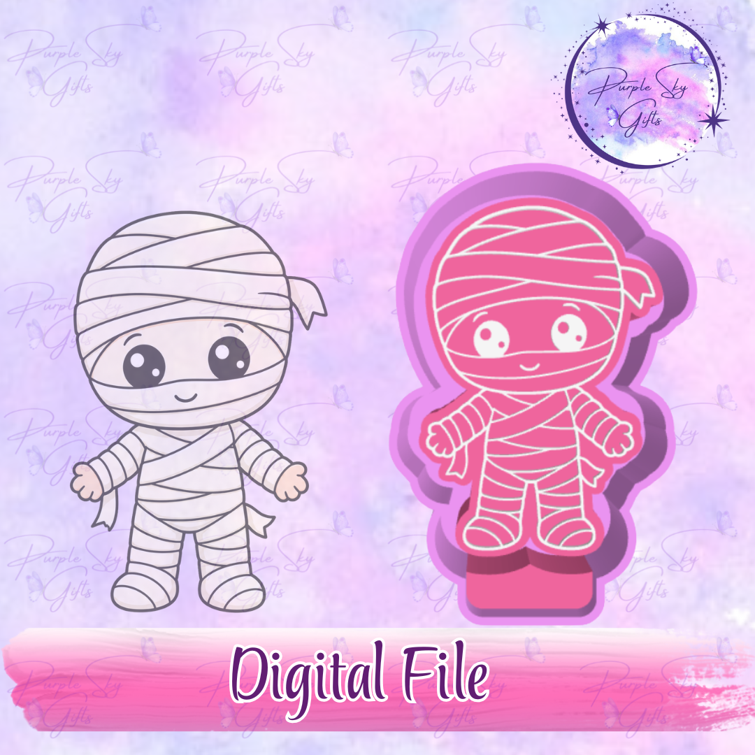 Baby Mummy Mold Housing STL Digital File