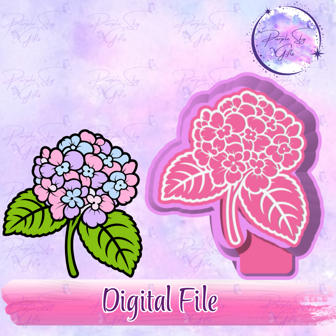 Hydrangea Mold Housing STL Digital File