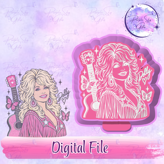 Country Queen Dolly Freshie Mold Housing STL Digital File