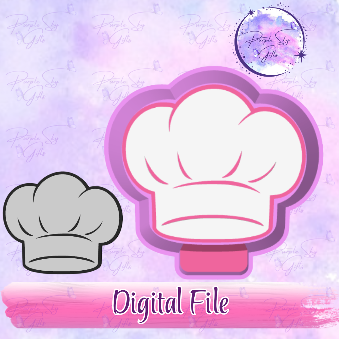 Chef's Hat - Mold Housing STL Digital File