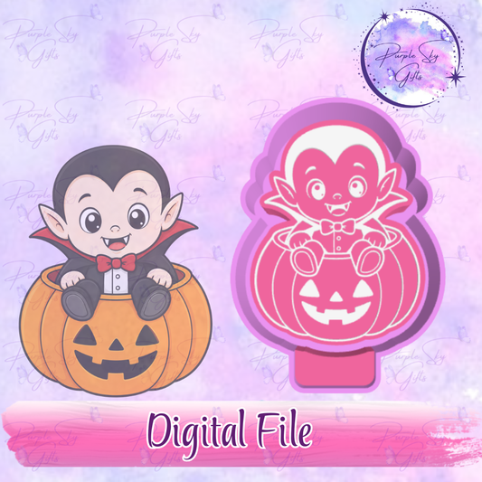 Dracula In A Pumpkin Mold Housing STL Digital File