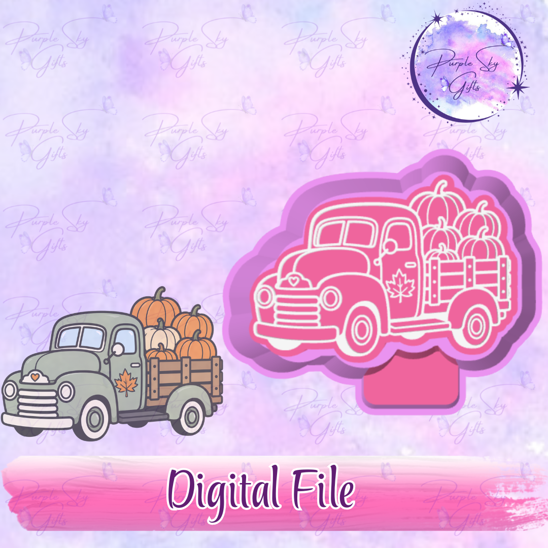 Fall Harvest Truck Mold Housing STL Digital File