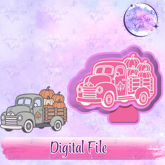 Fall Harvest Truck Mold Housing STL Digital File