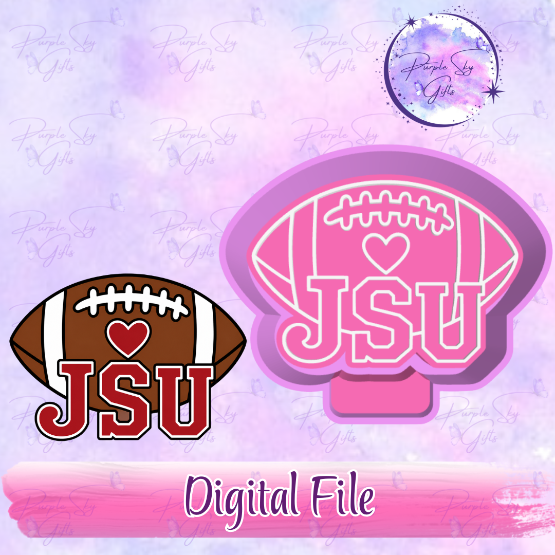 JSU Football STL DIGITAL FILE For Freshie Housing, Silicone Mold