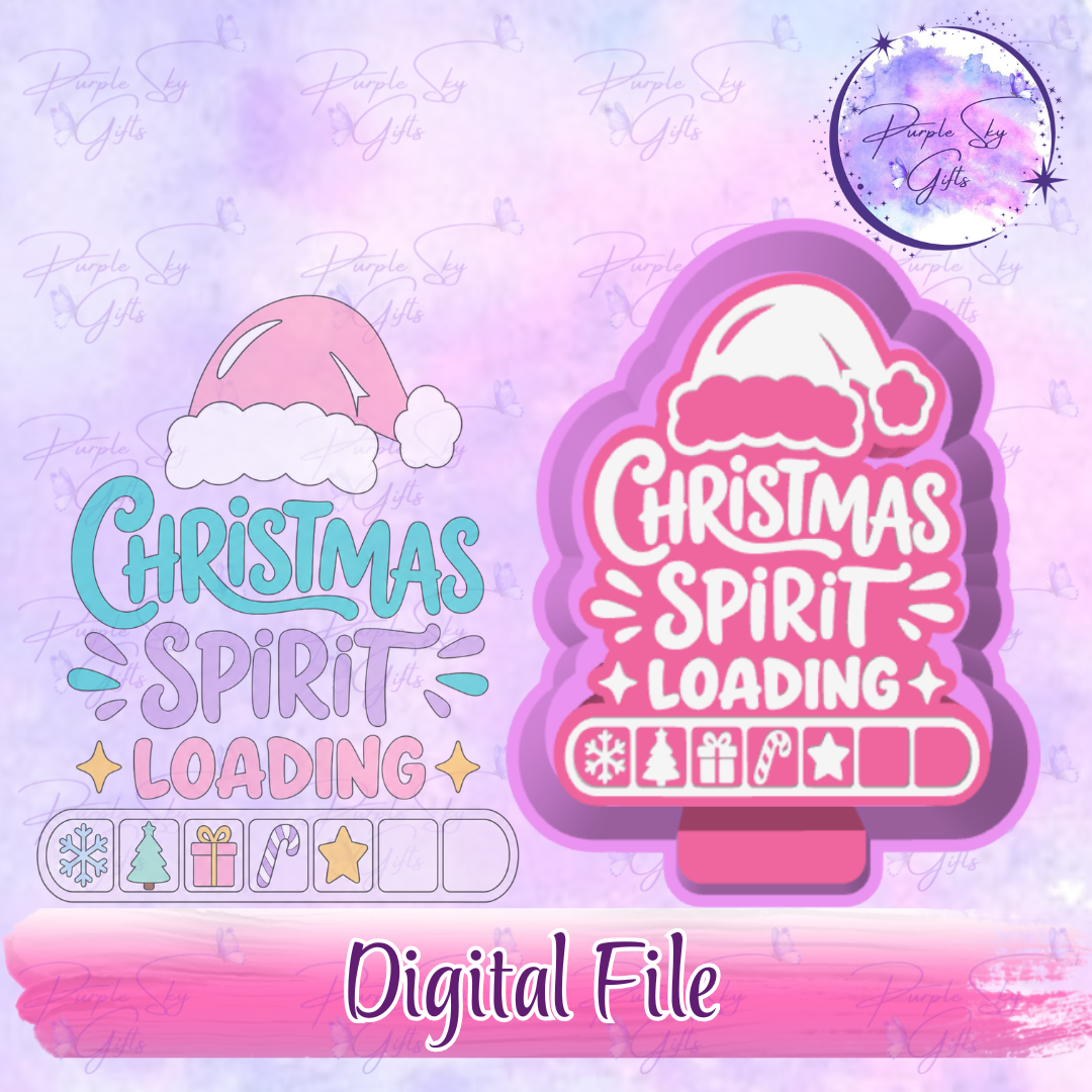 Christmas Spirit Loading Mold Housing STL Digital File