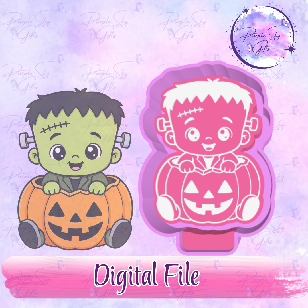 Frankenstein In A Pumpkin Mold Housing STL Digital File