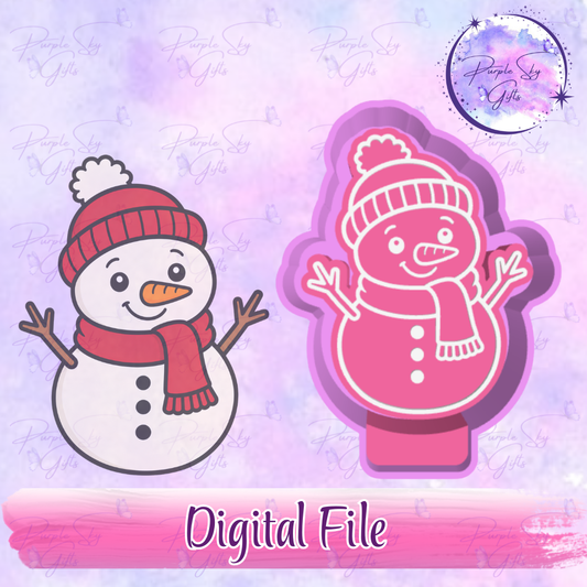 Snowman Mold Housing STL Digital File