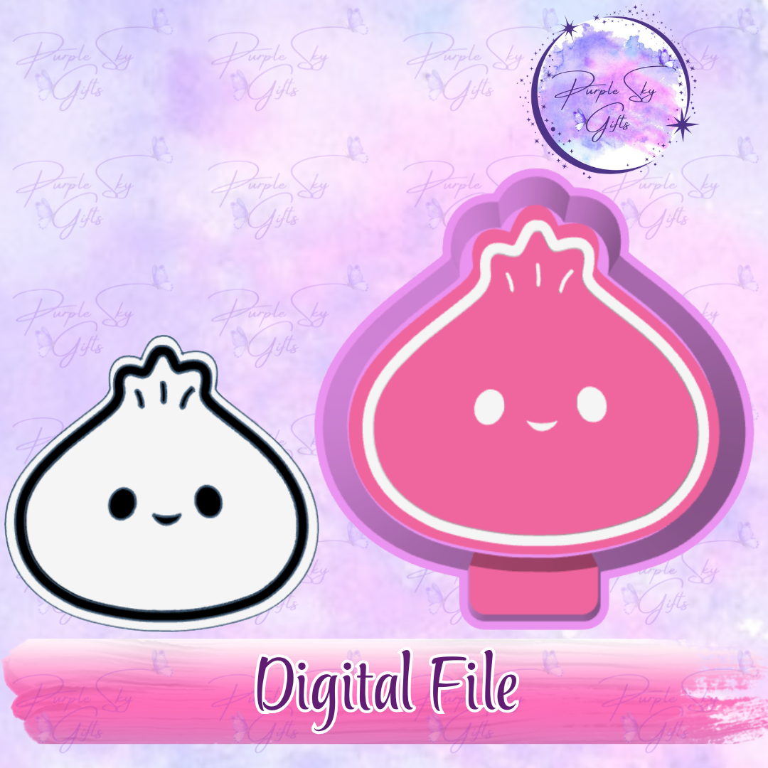 Happy Steamed Dumpling Surprise - Mold Housing STL Digital File