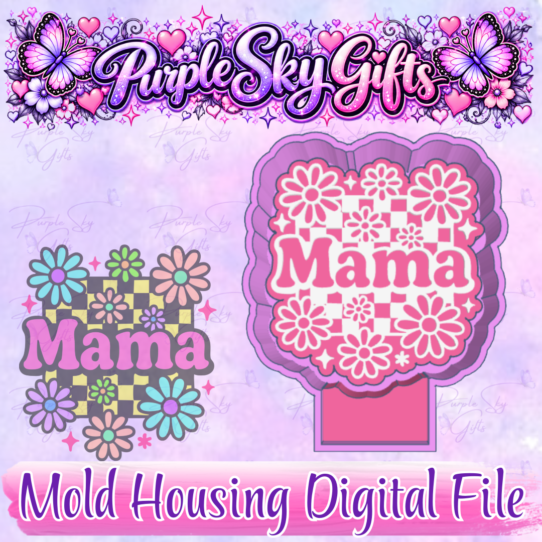 Floral Mama Freshie Mold Housing STL Digital File