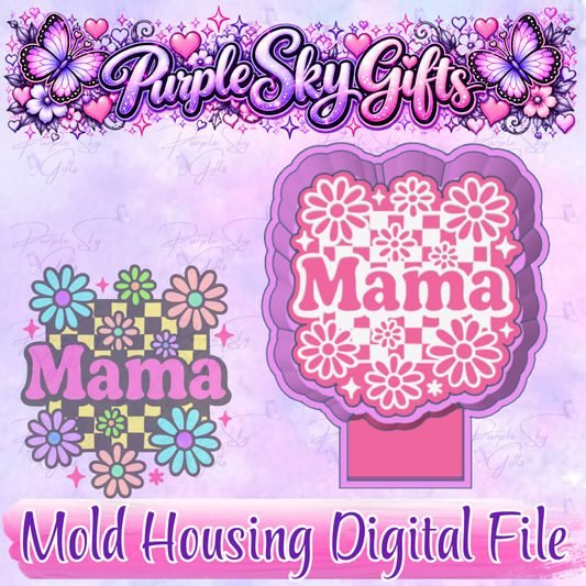 Floral Mama Freshie Mold Housing STL Digital File