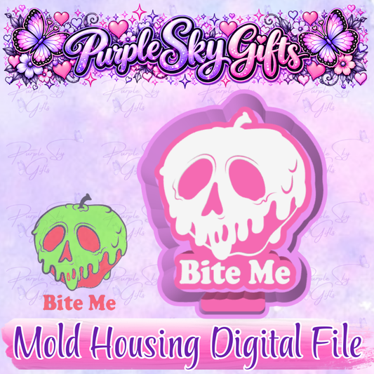 Bite Me Poison Apple Freshie Mold Housing STL Digital File