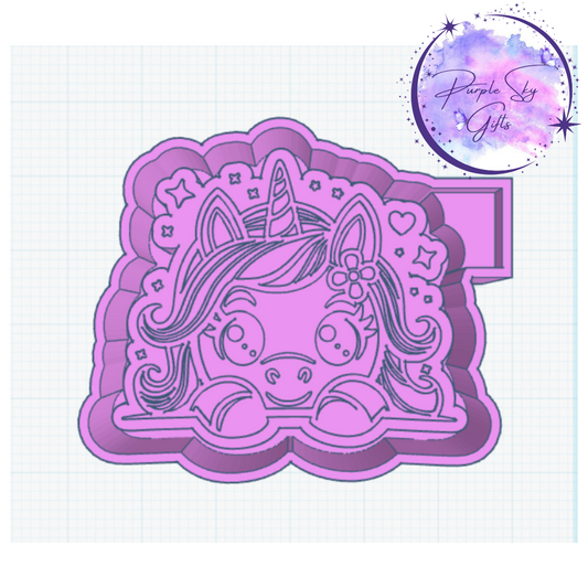 Peeking Unicorn Housing STL Digital File