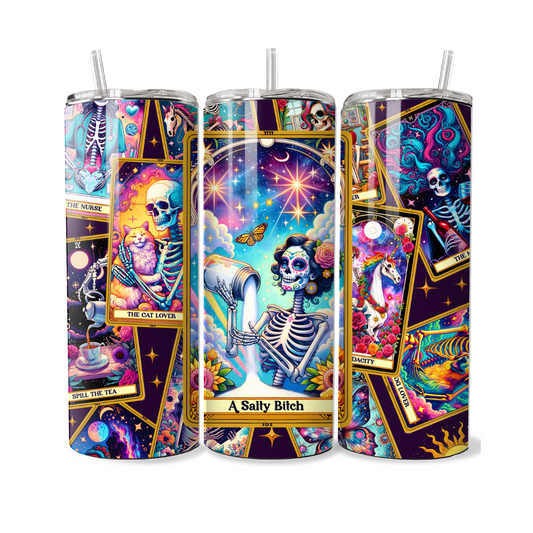 Salty Bitch Tarot Card 20 or 30 oz Tumbler