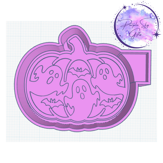 Pumpkin Halloween Scene Housing STL Digital File
