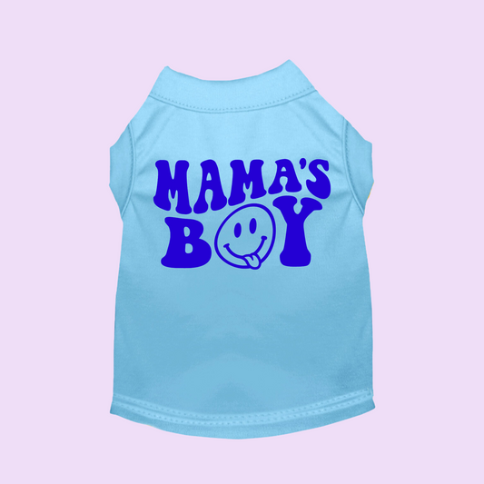 Mama's Boy Blue Font Toddler/Youth Size Single Color Screen Print Transfer Destash