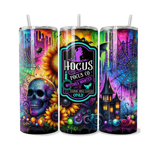 Colorful Rainbow Hocus Pocus Witches 20 or 30 oz Tumbler