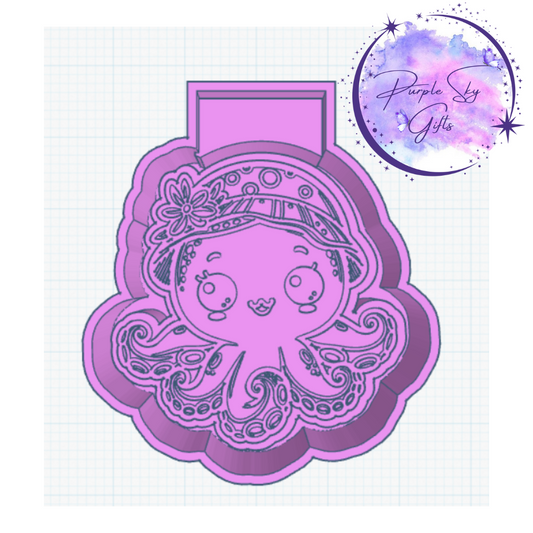 Cute Bucket Hat Octopus Housing STL Digital File