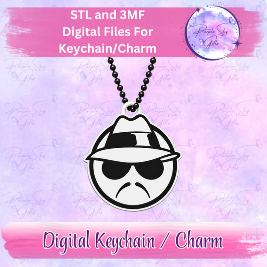 Lowrider Cholo Man Keychain/Charm STL and 3MF Files